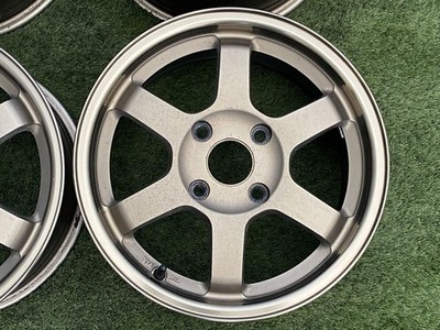 JDM Rare RAYS VOLK RACING TE37 15 6.5J+45 4H 114.3 Cappuccino Flush Fi (No Tires) - Image 4