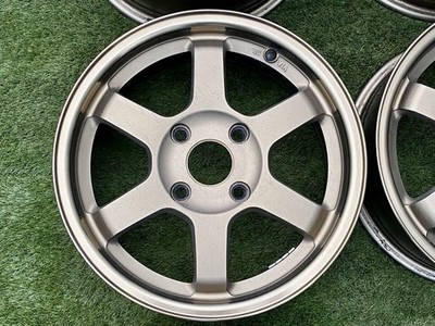 JDM Rare RAYS VOLK RACING TE37 15 6.5J+45 4H 114.3 Cappuccino Flush Fi (No Tires) - Image 5