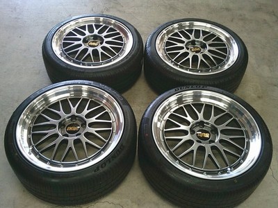JDM Excellent ConditionBBS LM220/LM257 19-inch Tire and Wheel Set 4-Bo (No Tires)