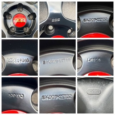 JDM BBS 19-inch wheel set with Michelin tires 4-Wheel Front: 8.5J Rear (No Tires) - Image 3