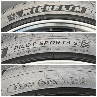 JDM BBS 19-inch wheel set with Michelin tires 4-Wheel Front: 8.5J Rear (No Tires) - Image 5