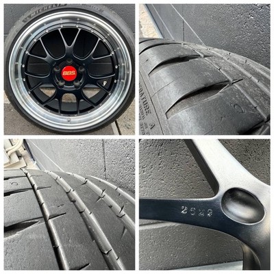JDM BBS 19-inch wheel set with Michelin tires 4-Wheel Front: 8.5J Rear (No Tires) - Image 7