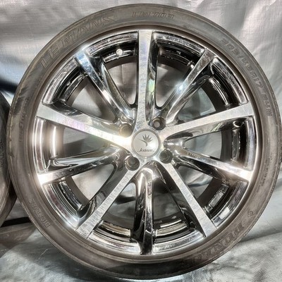 JDM Weds Kranze Vishnu 17x6.5J+40 PCD100 4H Chrome Wheel 205/45R17 Road (No Tires) - Image 3