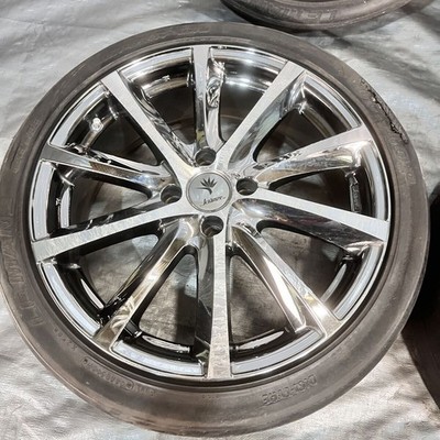 JDM Weds Kranze Vishnu 17x6.5J+40 PCD100 4H Chrome Wheel 205/45R17 Road (No Tires) - Image 5