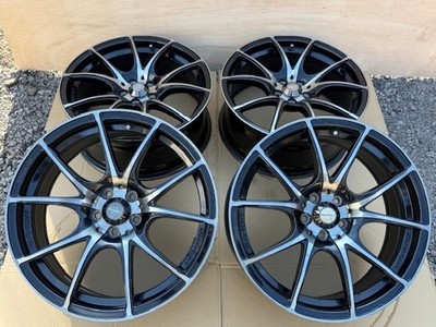 JDM Weds Sport SA-10R 18x7.5J +45 100-5H Wheels 4-Wheel Set . Fits Prius (No Tires) - Image 2