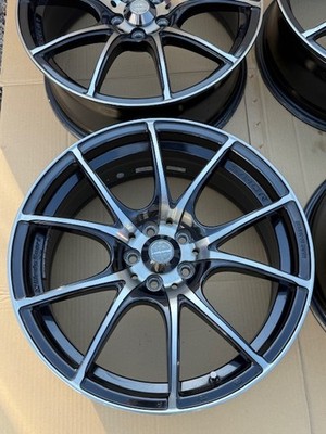 JDM Weds Sport SA-10R 18x7.5J +45 100-5H Wheels 4-Wheel Set . Fits Prius (No Tires) - Image 4