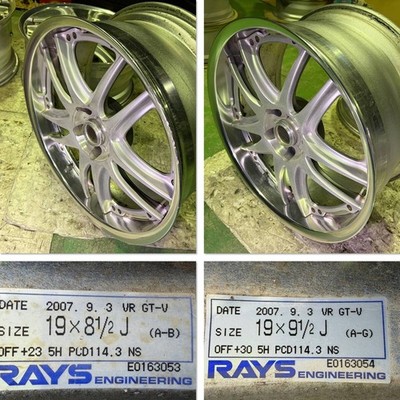 JDM Out of print forging lightweight deep rim RAYS VOLK RACING GT-V Ra (No Tires) - Image 8
