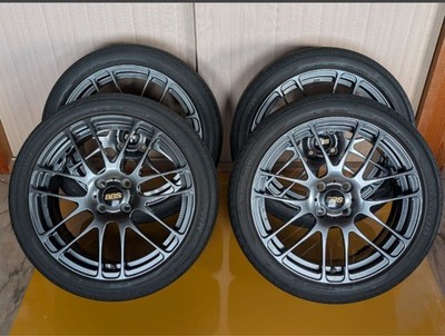JDM BBS RE5011 17" 7J+48 4-hole 205/45R17 YOKOHAMA db V551 2017 4-Wheel Set (No Tires)