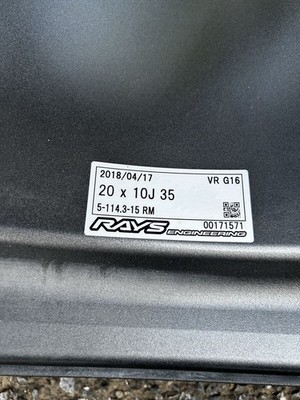JDM Rare RAYS VOLK RACING G16 20-inch 10j +35 PCD114 245/35R20 forging (No Tires) - Image 6