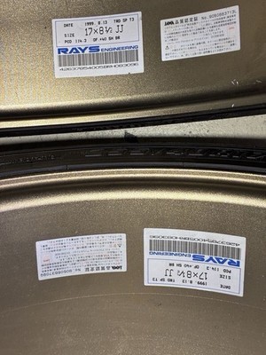 JDM RareTRD Bronze 17-inch 2-Wheel Set 8.5j Book only Lightweight TE37 equiv (No Tires) - Image 10