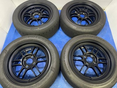 JDM Enkei RPF15_7J+35 100/4RE-71RS205/50R15 Shiba 185/55R15 Rare limit (No Tires)