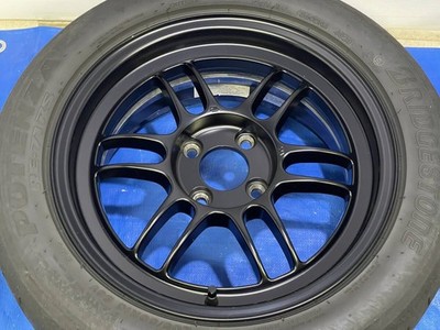 JDM Enkei RPF15_7J+35 100/4RE-71RS205/50R15 Shiba 185/55R15 Rare limit (No Tires) - Image 2