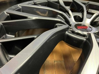 JDM Finished SUBARU WRX STI Genuine 19-inch Gunmetal/Polished 8.5J+55 (No Tires) - Image 7