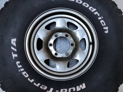 JDM Toyota YN100 Hilux Pickup Genuine 15 Inch 7J Steel Wheel 139.7 Goo (No Tires) - Image 6