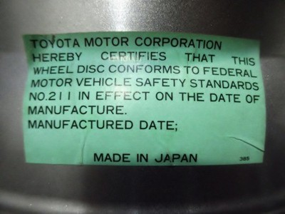 JDM Rare Toyota 10th Series Soarer late model with genuine 15x6J+20 whe (No Tires) - Image 9