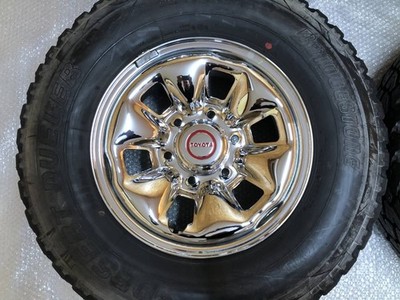 JDM New outside Toyota YN107 Hilux Pickup Genuine 15 inch 6J plated st (No Tires) - Image 5