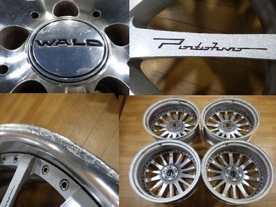 JDM WALD Portofino 3-piece wheels Tan-ei-sya Tan-ei-sha made in Japan (No Tires) - Image 5