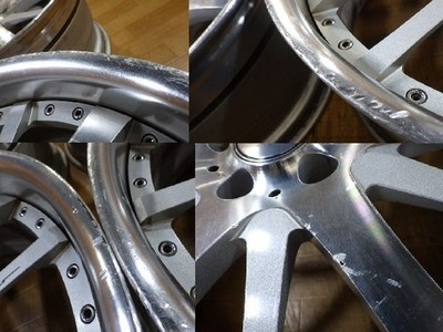 JDM WALD Portofino 3-piece wheels Tan-ei-sya Tan-ei-sha made in Japan (No Tires) - Image 6