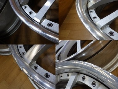 JDM WALD Portofino 3-piece wheels Tan-ei-sya Tan-ei-sha made in Japan (No Tires) - Image 7