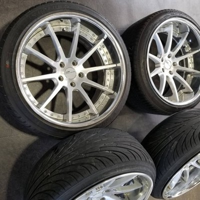 JDM Ultra-wide extra-thick SSR Executor CV01 PCD120-5 hole deep rim br (No Tires) - Image 4