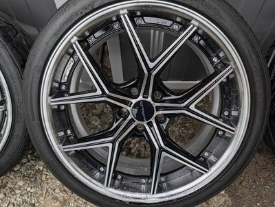 JDM 20x8.5J +44 114.3 5H WALD ILLIMA Celsior Prius Alphard Bellfire Lex (No Tires) - Image 3