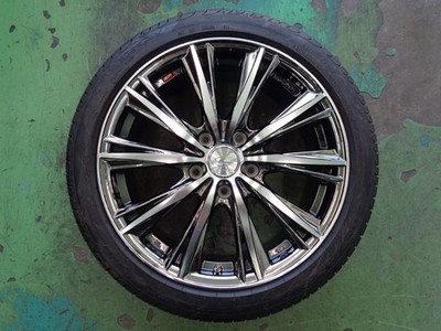 JDM 7J-175H114.3 +53 Weds LeonisWX 205/45R17 Pirelli Powergy 4-Wheel Set Use (No Tires) - Image 3