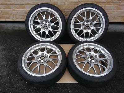 JDM BBS RS-GT RS907 4Wheels 18x7.5+48 5x100 Silver (No Tires)