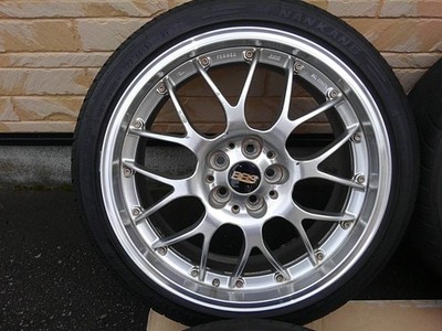 JDM BBS RS-GT RS907 4Wheels 18x7.5+48 5x100 Silver (No Tires) - Image 3
