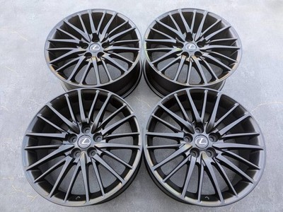 JDM Lexus LS460 BBS Genuine 19-inch Satin Black 4-Wheel Set (No Tires)