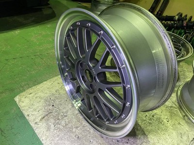 JDM Rare limited color matte gunmetal BBS LM 18 PCD100 5H LM247 7.5J + (No Tires) - Image 9