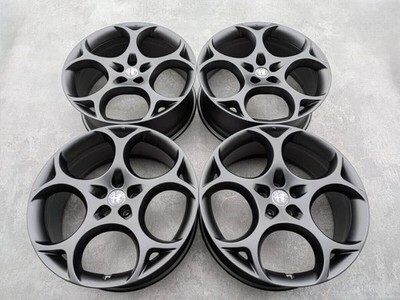 JDM Alfa Romeo Stelvio Genuine 21 Satin Black 4-Wheel Set (No Tires)