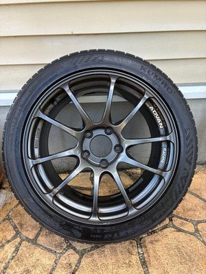 JDM ADVAN Racing RZ 17-inch wheels and 4-pack of tires (No Tires)