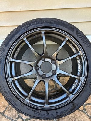 JDM ADVAN Racing RZ 17-inch wheels and 4-pack of tires (No Tires) - Image 4