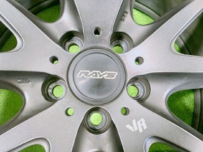 JDM RAYS 18x7.5J +48 5-hole 100 Used Aluminum Wheel 4-Wheel Set Miyagi Prefe (No Tires) - Image 6