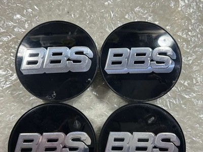 JDM 4 pieces Book item BBS center caps 09.24.494 black with silver let (No Tires) - Image 3