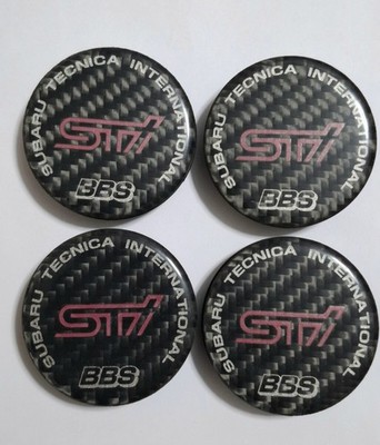 JDM Excellent Condition Subaru STI Genuine Option Carbon 56mm BBS Cent (No Tires)