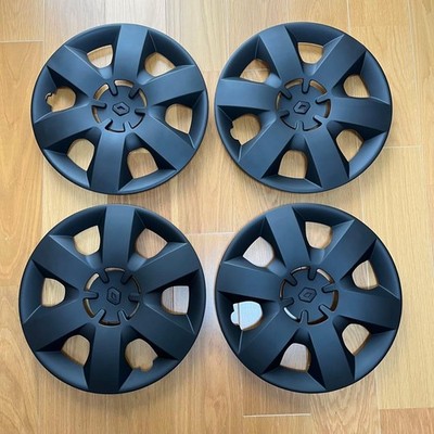 JDM Renault Kangoo 2 genuine wheel caps 15-inch matte black painted. (No Tires)