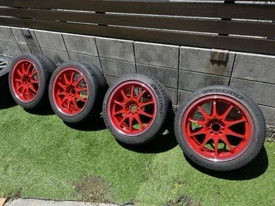 JDM RAYS VOLKRACING ce28cr ClubRacer PCD100 5H 17inch 8J +38 4-Wheel Set Ray (No Tires)