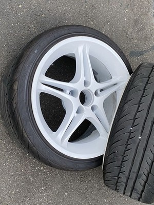 JDM RareYokohama AVS VS5 17x9J +25 114.3 5H 205/40R17 2-Wheel Set Drift Silv (No Tires) - Image 3