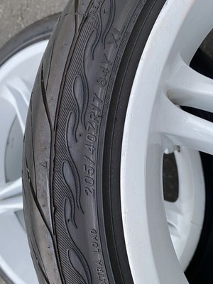 JDM RareYokohama AVS VS5 17x9J +25 114.3 5H 205/40R17 2-Wheel Set Drift Silv (No Tires) - Image 4