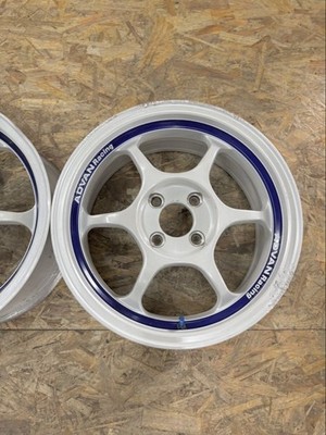 JDM Rare Advan Racing RG 15x6.5J +35 PCD100 4-hole 4H lightweight wheel (No Tires) - Image 3