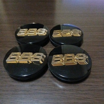 JDM BBS Center Cap 4-Individual Set Black x Gold br br BBS (No Tires)