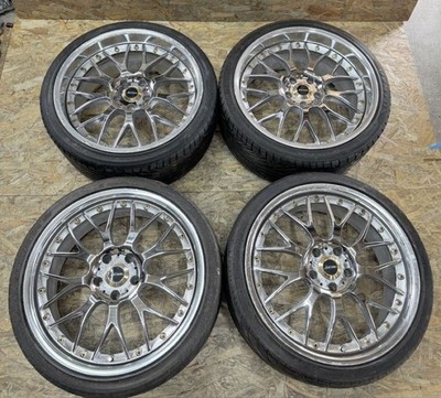 JDM Rare WEDS Kranze Mesh 19x9.5J+43 10.5J+45 PCD114.3 5-hole 5H Chrome (No Tires)