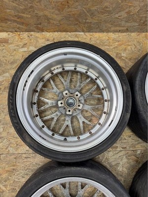 JDM Rare WEDS Kranze Mesh 19x9.5J+43 10.5J+45 PCD114.3 5-hole 5H Chrome (No Tires) - Image 8