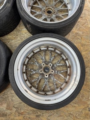 JDM Rare WEDS Kranze Mesh 19x9.5J+43 10.5J+45 PCD114.3 5-hole 5H Chrome (No Tires) - Image 10