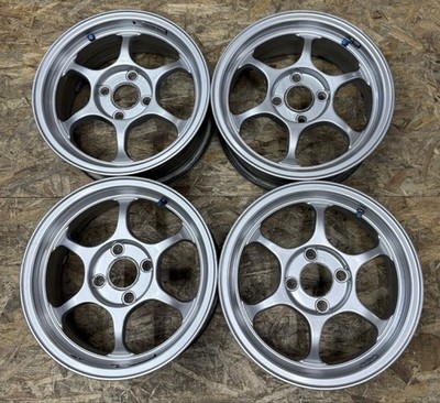 JDM Rare ADVAN RG 14x6J+34 PCD100 4-hole 4H lightweight wheels. Out of (No Tires)