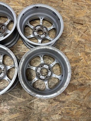 JDM Rare ADVAN RG 14x6J+34 PCD100 4-hole 4H lightweight wheels. Out of (No Tires) - Image 7