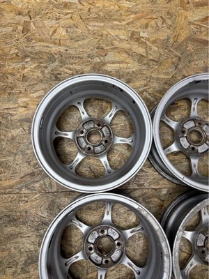 JDM Rare ADVAN RG 14x6J+34 PCD100 4-hole 4H lightweight wheels. Out of (No Tires) - Image 8