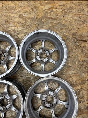 JDM Rare ADVAN RG 14x6J+34 PCD100 4-hole 4H lightweight wheels. Out of (No Tires) - Image 9
