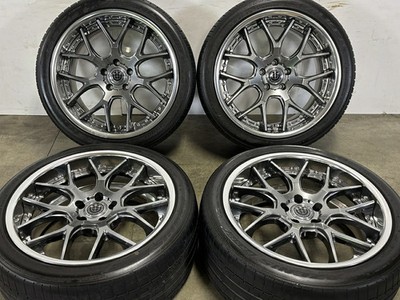 JDM Used WEDS 4-Wheel Set 19x8.5J +26 PCD 112 245/40ZR19 98Y tires (No Tires) - Image 2